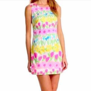 🌸💐🌷🌼🪻Lilly Pulitzer Delia Tulip Floral Shift Dress size 4